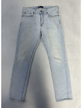 GAP Athletic Denim Jeans Size 30x32 Light Blue Skinny Fit